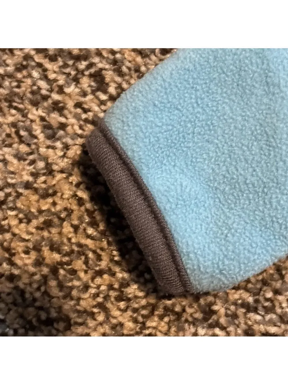 Carter’s Blue and Gray Kids One Piece with Yellow Pocket Fleece Footie 9mo